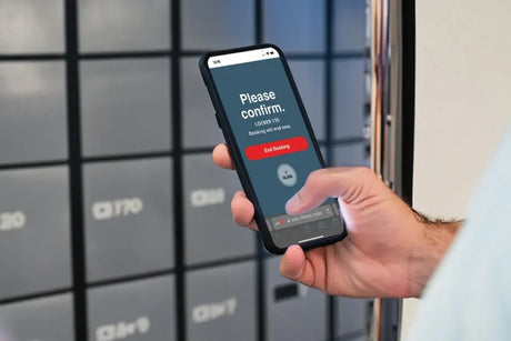 Visix Choros space booking for locker reservations via QR code