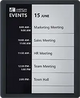 Visix EPS 125 white ePaper room sign – 12.5-inch wireless workplace display
