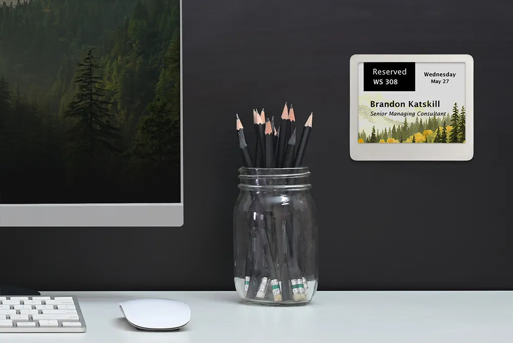 Visix EPS 42 ePaper sign showing full-color graphic content