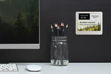 EPS 42 white ePaper desk sign with full graphics display