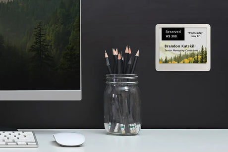 EPS ePaper sign displaying dynamic content via Visix Dynamic Communicator