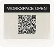 Visix EPS 42 dark gray ePaper desk sign – battery-powered wireless display