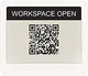 Visix EPS 42 white ePaper desk sign – battery-powered wireless workplace display