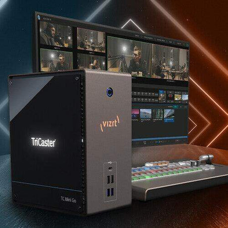 Vizrt TCMGB TriCaster Mini Go with Mini Control Surface and Carrying Case Bundle - BDL-000000022 - Creation Networks