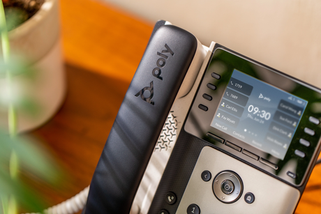 Poly Edge E350 IP Phone and PoE-enabled Poly Voice Poly