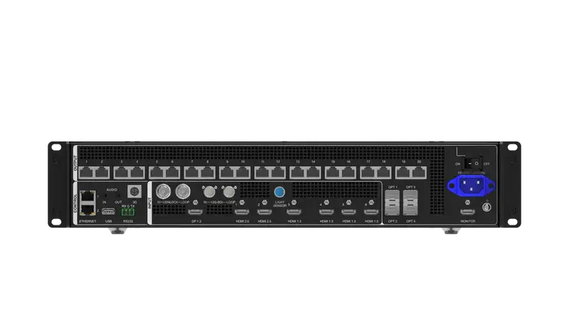 NovaStar VX2000 Pro New all-in-one controller that integrates video processing, video control and LED screen configuration into one unit - Ultra HD 4K×2K@60Hz - Up to 13 Million Pixels