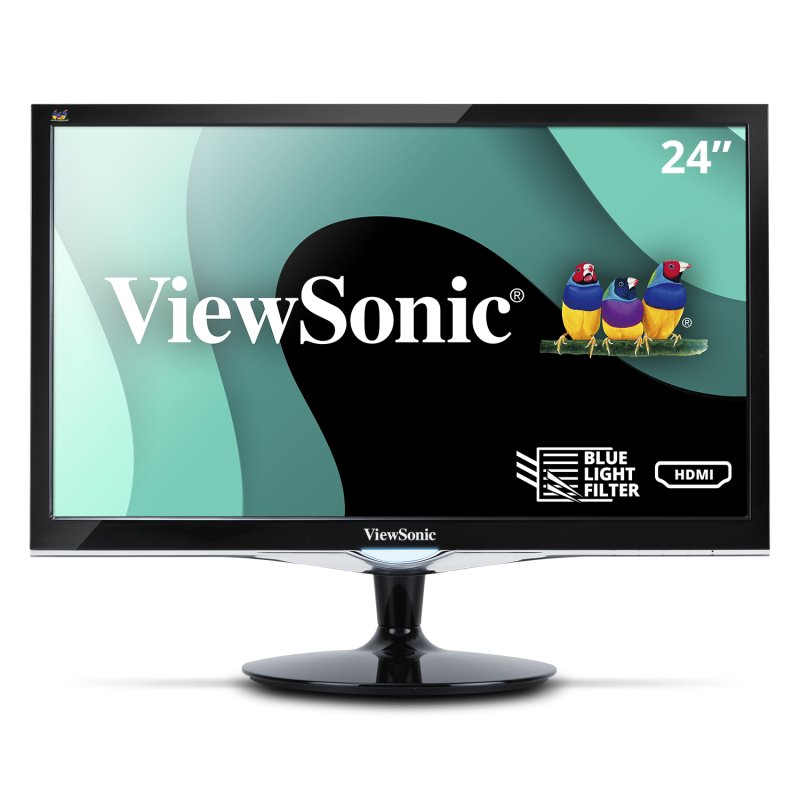 ViewSonic VX2452MH – 24-Inch Full HD Multimedia Monitor - Discontinued Computer Monitors ViewSonic