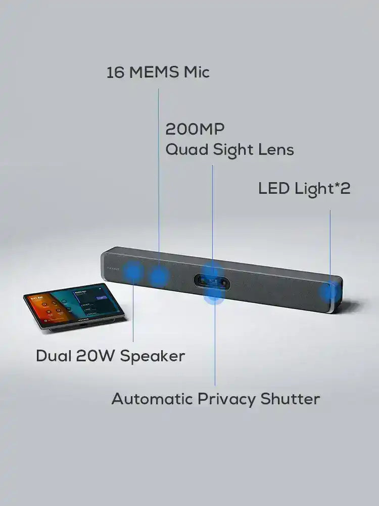 MaxHub XBAR V70 Kit Teams Rooms-Ready Video Bar Video Conferencing MaxHub