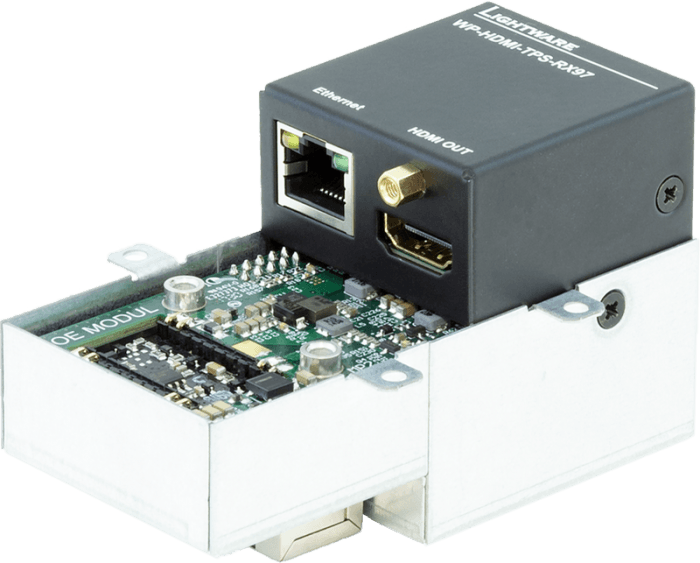 Lightware WP-HDMI-TPS-RX97-US Wallplate (WP) TPS Extender for Single CATx Cable with PoE - 91540079