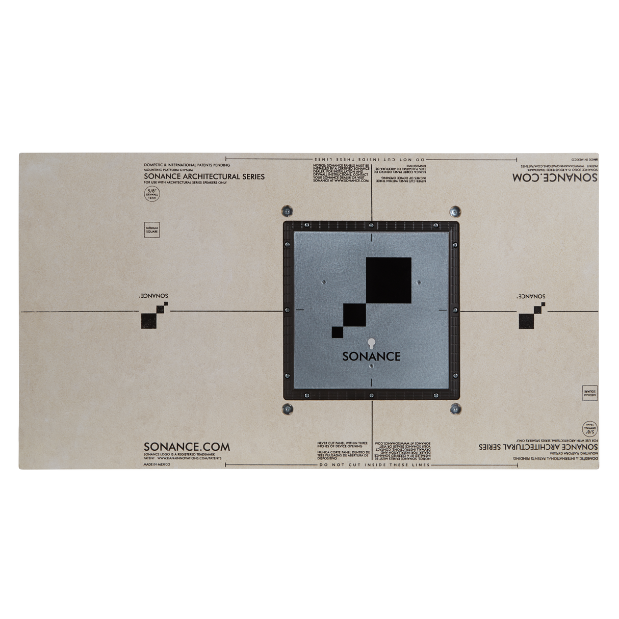 Sonance 5/8" Square Medium Mounting Platform – AS68RS Bracket Speaker Accessories Sonance