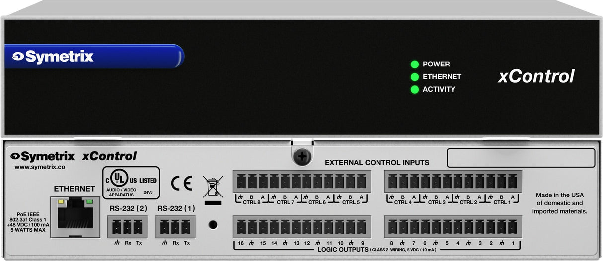 Symetrix 80-0089 xControl control Symetrix
