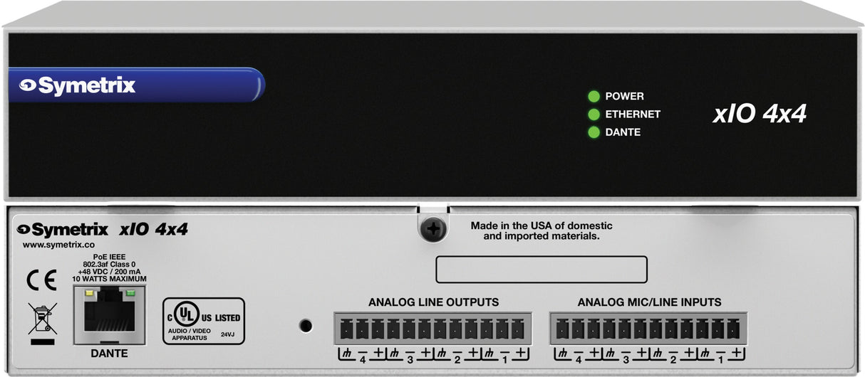 Symetrix 80-0106 xIO 4x4 control Symetrix