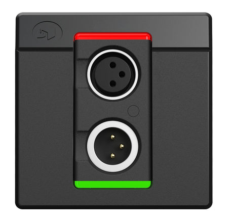 Symetrix 80-0226 xIO XLR 1x1, Black, Euro control Symetrix