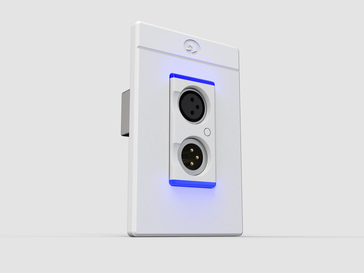 Symetrix 80-0214 xIO XLR 1x1, White, Euro control Symetrix