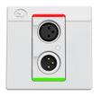 Symetrix 80-0214 xIO XLR 1x1, White, Euro control Symetrix