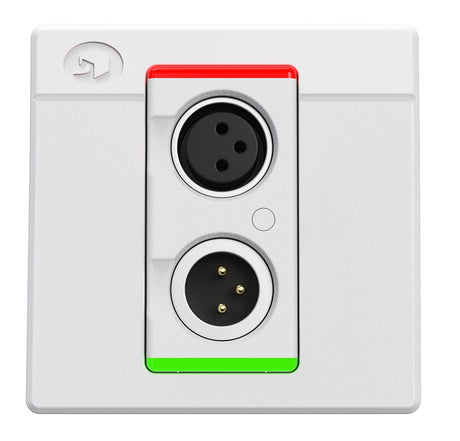 Symetrix 80-0214 xIO XLR 1x1, White, Euro control Symetrix