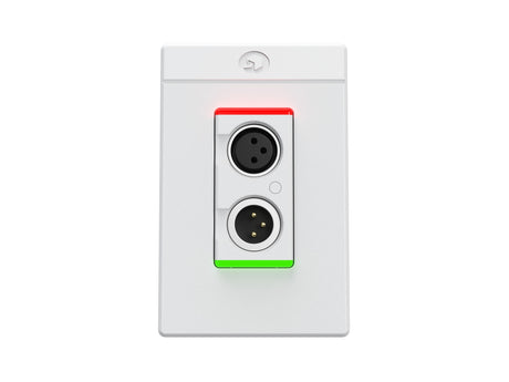 Symetrix 80-0214 xIO XLR 1x1, White, Euro control Symetrix