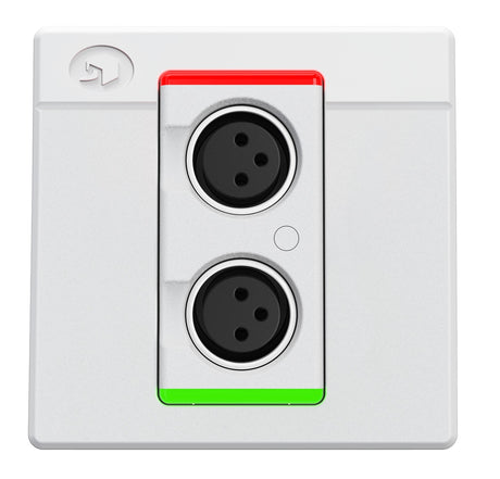 Symetrix 80-0215 xIn XLR 2, White, Euro control Symetrix