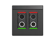 Symetrix 80-0223 xIO XLR 2x2, Black, US control Symetrix