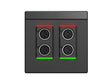 Symetrix 80-0225 xIn XLR 4, Black, US control Symetrix