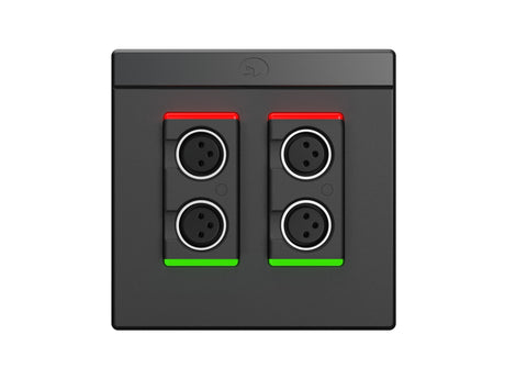 Symetrix 80-0225 xIn XLR 4, Black, US control Symetrix