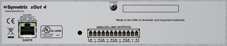 Symetrix 80-0112 xOut 4 control Symetrix