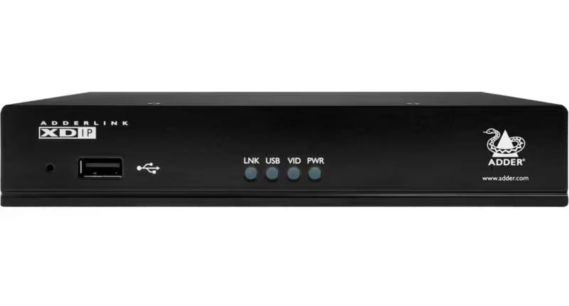 Adder XDIP Single Link with PoE HDMI & USB Extender over IP with PSU