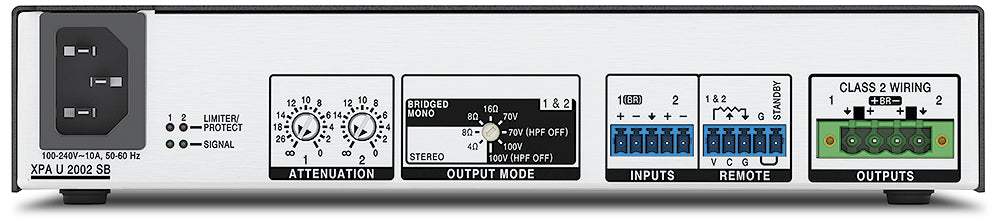 Extron XPA U 2002 SB Two Channel Bridgeable Output Amplifier 200/400 Watts Per Channel
