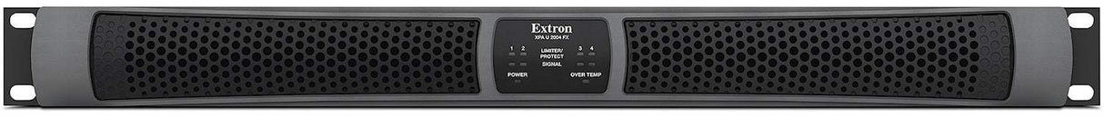 Extron XPA U 2004 FX is a four-channel audio amplifier that delivers 200 watts per channel into 8Ω, 4Ω, 70V, and 100V loads—perfect for multi-zone commercial AV and distributed audio applications.