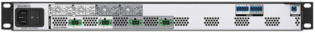 Extron XPA U 2004 FX is a four-channel audio amplifier that delivers 200 watts per channel into 8Ω, 4Ω, 70V, and 100V loads—perfect for multi-zone commercial AV and distributed audio applications.