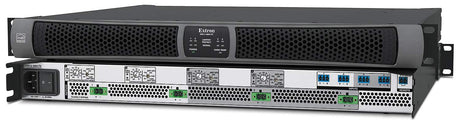 Extron XPA U 4004 FX is an ENERGY STAR® qualified, four-channel amplifier delivering 400 watts per channel into 8Ω, 4Ω, 70V, and 100V loads—ideal for high-power, multi-zone commercial AV installations.