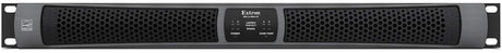 Extron XPA U 4004 FX is an ENERGY STAR® qualified, four-channel amplifier delivering 400 watts per channel into 8Ω, 4Ω, 70V, and 100V loads—ideal for high-power, multi-zone commercial AV installations.