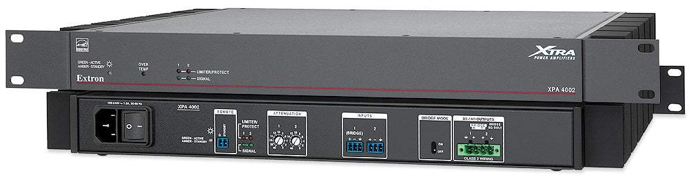 Extron XPA 4002 70 V Two Channel Amp - 400 Watts/Ch
