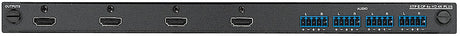 Extron XTP II CP 4o HD AT 4K PLUS Four Output Board, 4K/60 HDMI w/ Dante Out Room Control Extron