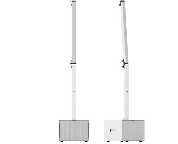 K-Array Pinnacle KR102WP II Passive stereo system composed of 2 KS1P I + 2 KK102 I + 1 KA104 + mounting hardware (White)