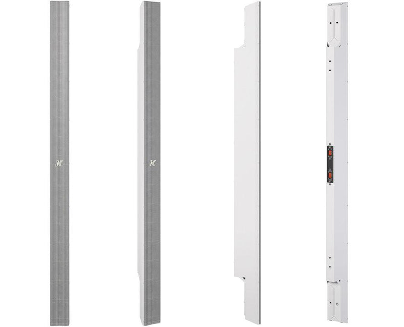 K-Array Kobra KK102W I 100cm-long, variable beam stainless steel line array element with 16x2" cones (connecting hardware NOT included, White)