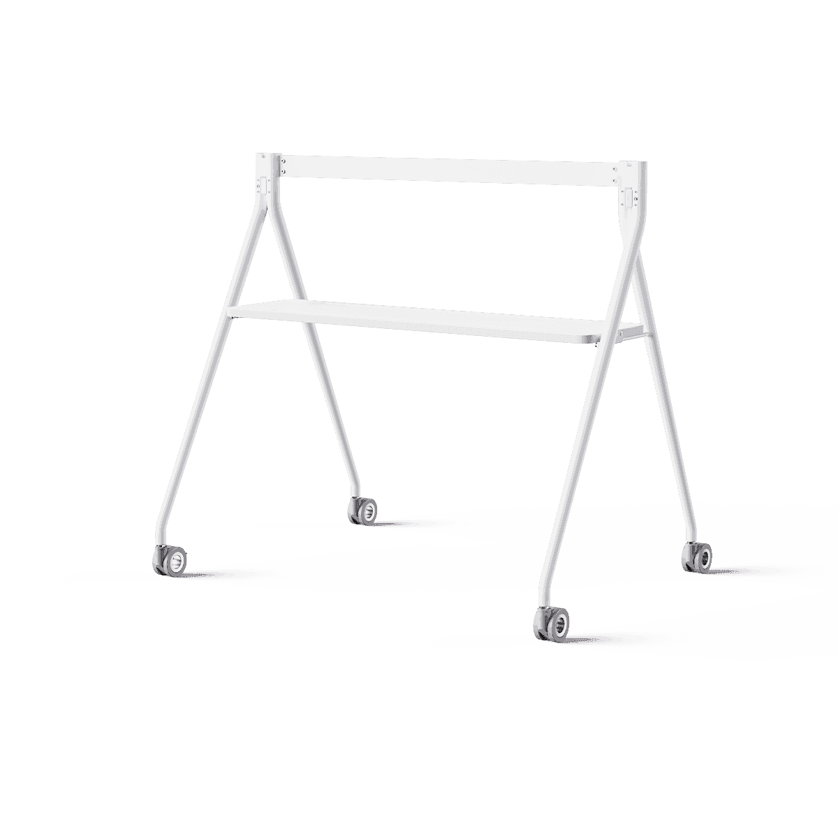 Yealink FloorStand with Tray for Meeting Board 65, White - MBFLOORSTAND650T/WHITE (Discontinued) - Creation Networks