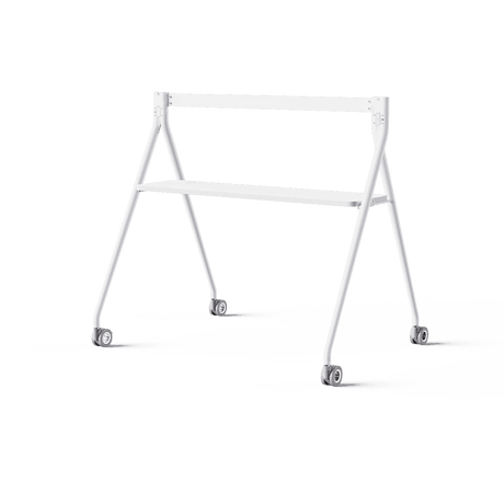 Yealink FloorStand with Tray for Meeting Board 65, White - MBFLOORSTAND650T/WHITE (Discontinued) - Creation Networks