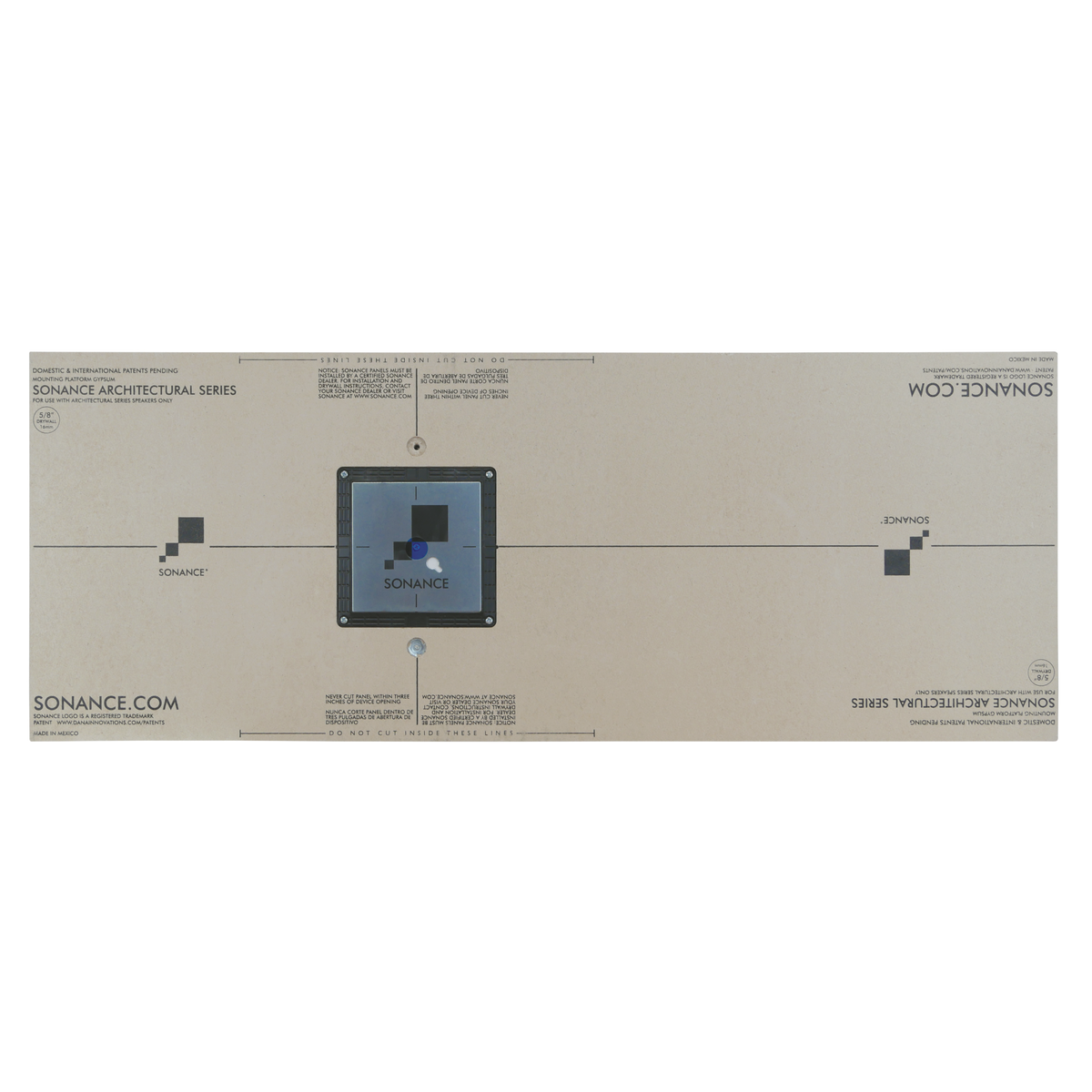 Sonance Thinline 5/8" Square Mounting Platform – BPS6 Sub Bracket Speaker Accessories Sonance