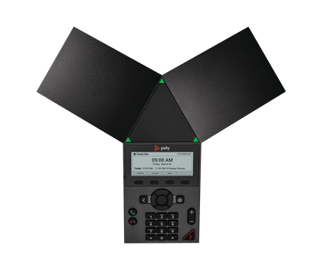 Poly Trio 8300 IP Conference Phone and PoE-enabled No Radio Poly Voice Poly