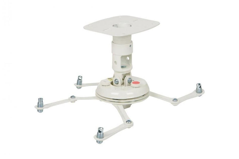 Premier Mounts PBC-UMW Universal Projector Mount with Integrated Pipe Coupler (White) - Creation Networks