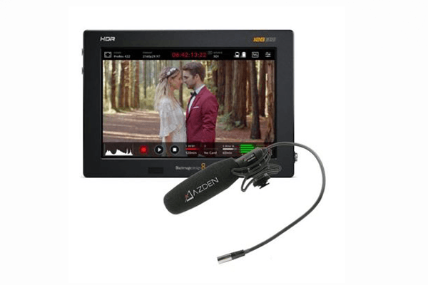 Blackmagic Design Video Assist 7'' 12G HDR & Azden Professional Compact Cine Mic with Mini-XLR Output Bundle 7VIDEOASSIST12G+AZDEN-SGM250MX - Creation Networks