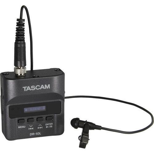 Tascam DR-10L Micro Portable Audio Recorder with Lavalier Microphone (Black) - Creation Networks