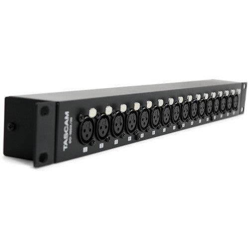 Tascam BO-16DX/IN Rackmount 16-Channel XLR Female to DB25 Adapter - Creation Networks