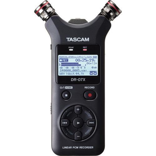 Tascam DR-07X 2-Input / 2-Track Portable Audio Recorder with Onboard Adjustable Stereo Microphone - Creation Networks