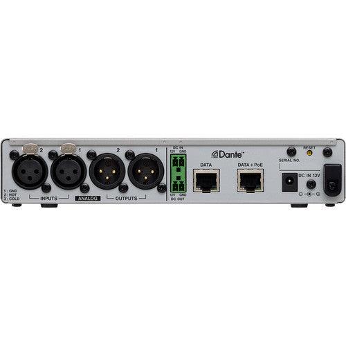 Tascam MM-2D-X 2-Channel Mic/Line Input/Output Dante Converter with Built-In DSP Mixer - Creation Networks