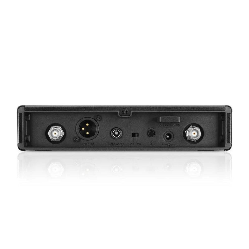 Sennheiser EM-XSW 2-A True diversity receiver with external antennas. 8 banks of 12 coordinated frequency presets, and manual tuning of 960 frequencies. Rackmount not included, frequency range: A (548-572 MHz) - Creation Networks
