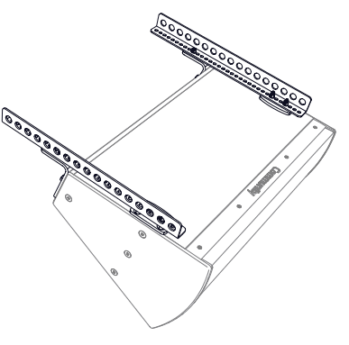 Biamp Community BFR22HB 22-inch BalancePoint Horizontal Fly Rails (Black) - 911.1355.900 - Creation Networks