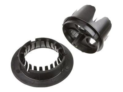 Premier Mounts HCER 2" Escutcheon Ring with Built-In Hole Cutter (Black) - Creation Networks