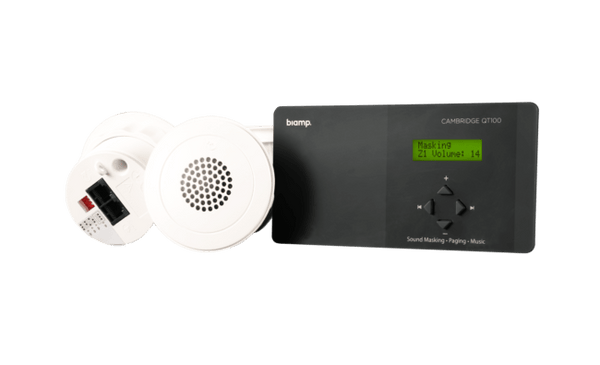 Cambridge QT 100 White Noise Sound Masking System & emitters for up to 1,000SF - Creation Networks